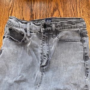 Light wash black denim GAP jeans